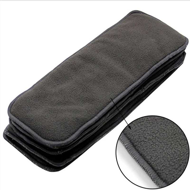 ~Washable Adult Diaper 5 Layers Bamboo Charcoal Cloth Nappy Liner Insert Pad. - 5