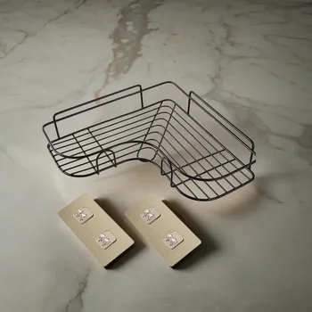 Iron Triangle Rack For Kitchen Bathroom Storage Rack Thickened Love Corner Rack Storage Rack Durable