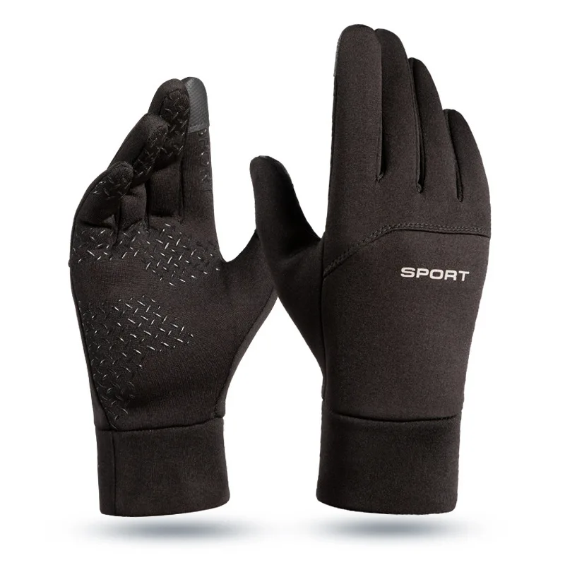 Winter Outdoor Sports Running Glove Warm Touch Screen Gym Fitness Full Finger Gloves For Men Women Knitted Magic Gloves 2