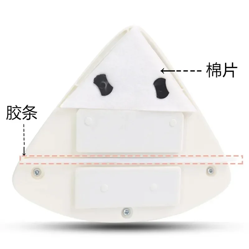 Double-side Magnetic Glass Wiper Window Cleaner Surface Cleaning Brush Triangle Cleaning Tools for Glass Windows