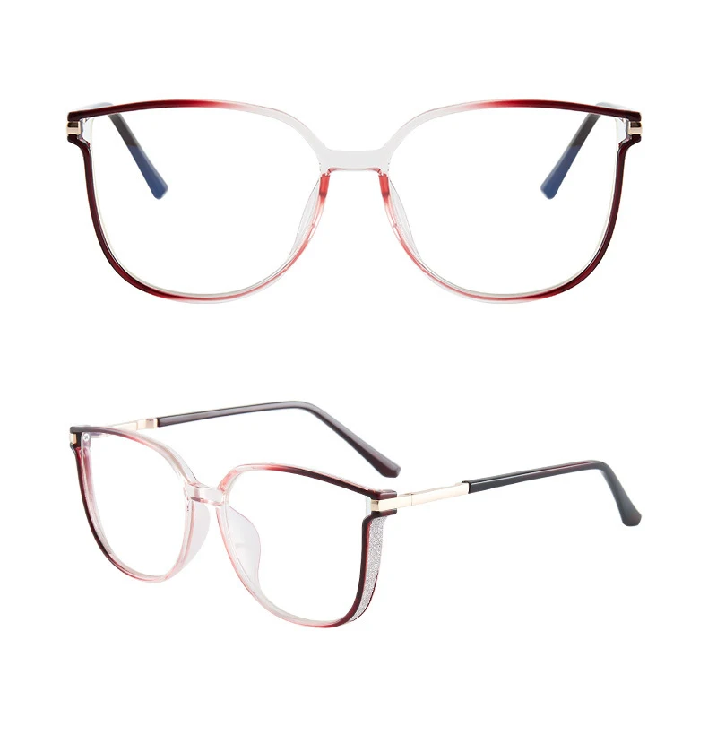Ein Paar PC-Brillen im neuen Trend mit großem Rahmen, Anti-Blu-ray-Brille, Leptin- und dekorativer Trend, ultraleichter Brillenrahmen 56793 – Detail 17