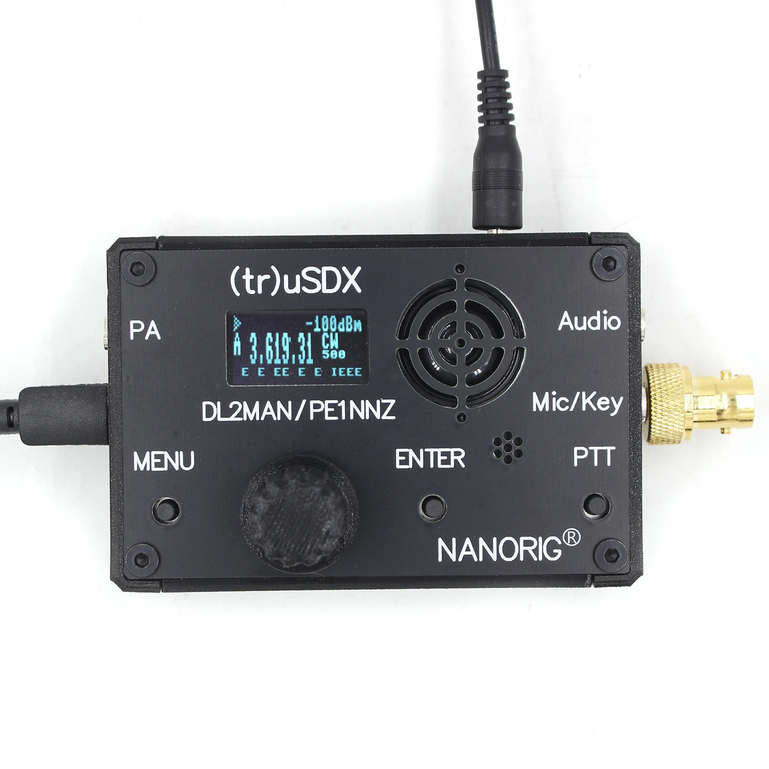 

Upgraded (tr)uSDX Usdx Transceiver 5-band Multimode CW LSB USB AM FM QRP Transceiver with Case PE1NNZ and DL2MAN