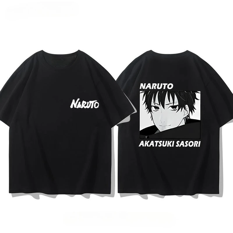 Premium Naruto Uzumaki Graphic Print Men's T-Shirt - 100% Cotton Luxury Designer Summer Tee