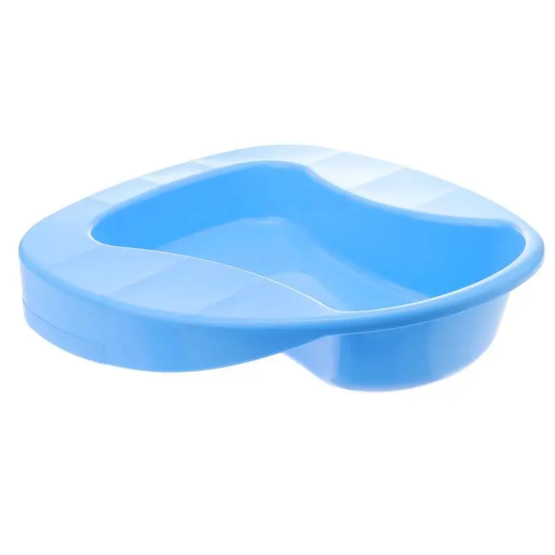 Thicken Bed Pan Bedridden Paralyzed Elderly Care Bedpan Plastic Toilet Bowl Drop Shipping (Blue, Random Color) 2
