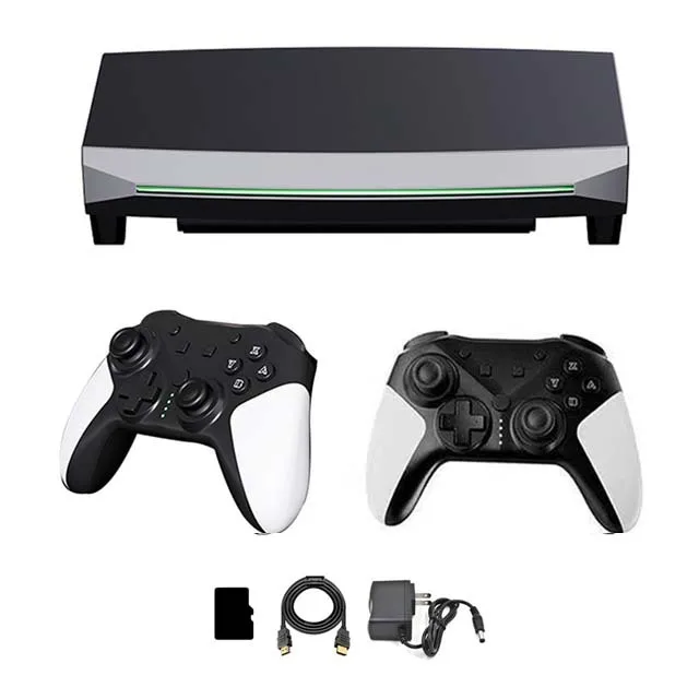 GAMEBOX H6 Console S905X3 Game Box Ultra HD 4K Portable with Built-in Games  Wireless Controllers