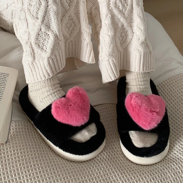 Luxury Real Fur Open Toe Pink Fluffy Slippers With Thermal Leather Soles  And Plush Design Indoor Light Shoes L4665569 From B7lm, $87.31