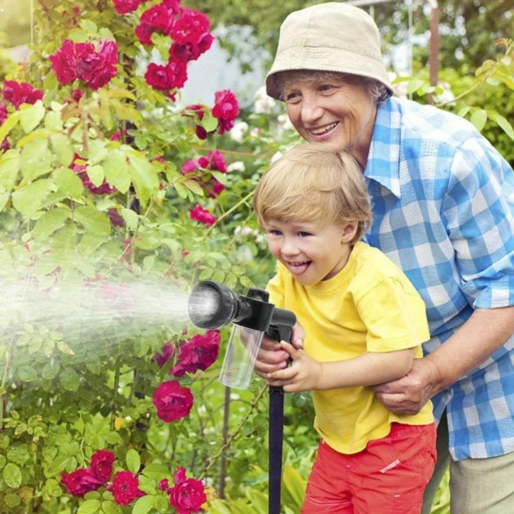 1 Stuk Slang Zeepsproeier Nozzle 8 Patronen, Auto Wassen Zeepspuit Schuimspuit Pistool Met Zeepdispenser, Tuinslang Mondstuk Sproeier