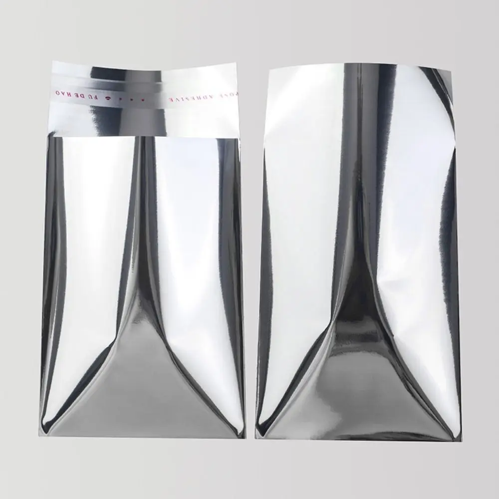 100 Stück Neue Aluminiumfolie Selbstklebende Verpackungsbeutel Silberne Selbstklebende Fotokarten-Hüllen Idol-Kartenhüllen Dokumentenhüllen – Detail 4