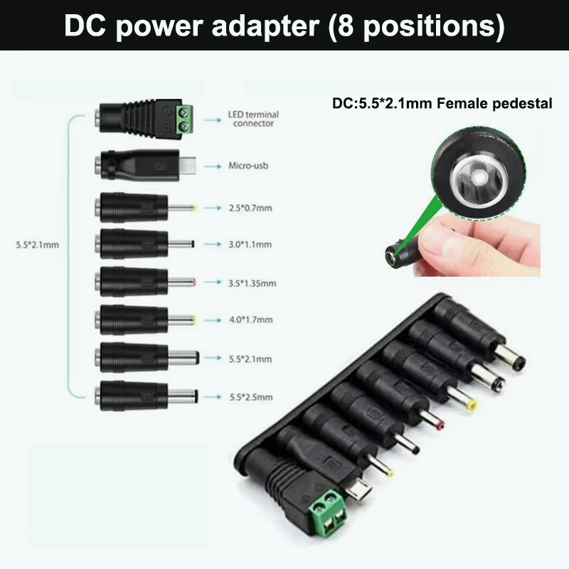 AC100-240V DC 9V 0.5A Power Adapter Adaptador Americano Europeo Uk Plug  Adapter Us Plug Adapter 3.5*1.35MM - AliExpress