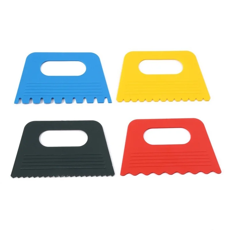 Plastic DIY graffiti paint tooth scraper 4 pieces creative painting tool graffiti paint tools