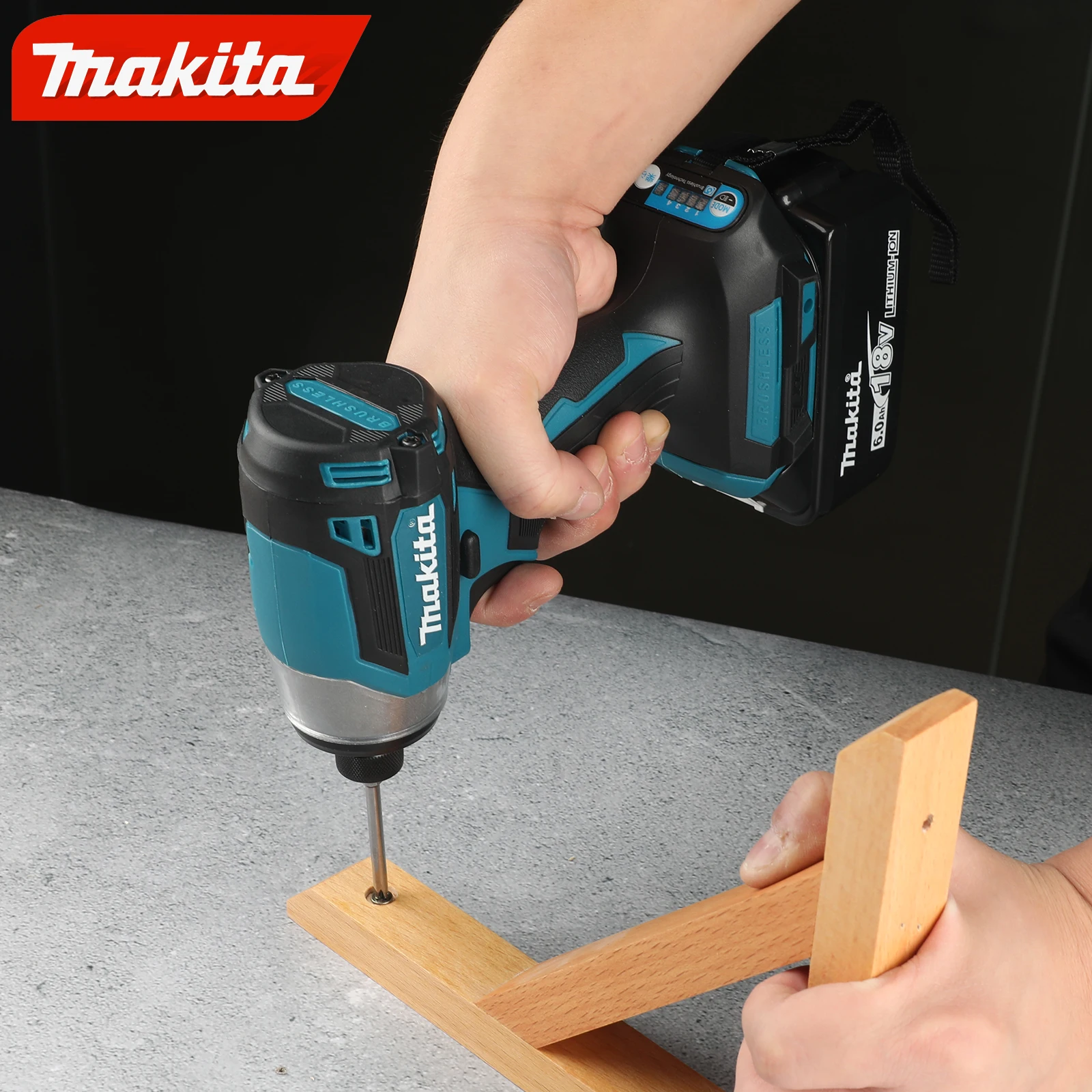 Makita Lithium Screwdriver New Dtd173 Impact Screwdriver Electric Screwdriver Electric Hand Drill Wood/Bolt/T-Mode For Makita 2