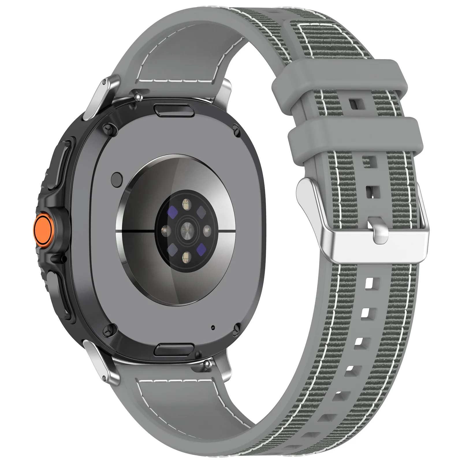 Silicone Nylon Composite Woven Watch Strap