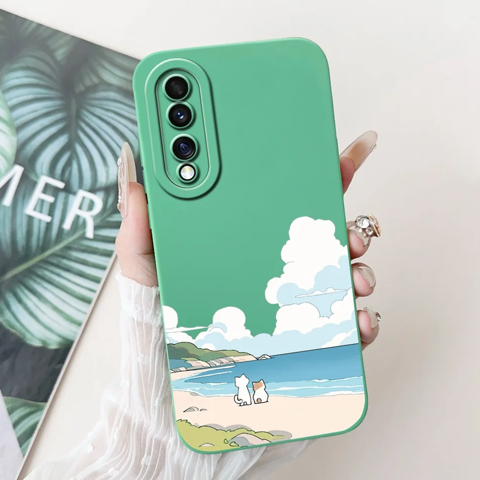 Cute Panda & Rabbit Cartoon Soft Silicone Shockproof Case - Fits Select Honor Models