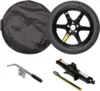 Complete Spare Wheel and Tire - Compatible with 2017+ Tesla Model 3 Long Range & RWD Trims - Includes 18x4 Rim, 125/80R18 Tire 2