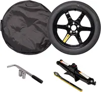 Complete Spare Wheel and Tire - Compatible with 2017+ Tesla Model 3 Long Range & RWD Trims - Includes 18x4 Rim, 125/80R18 Tire 2