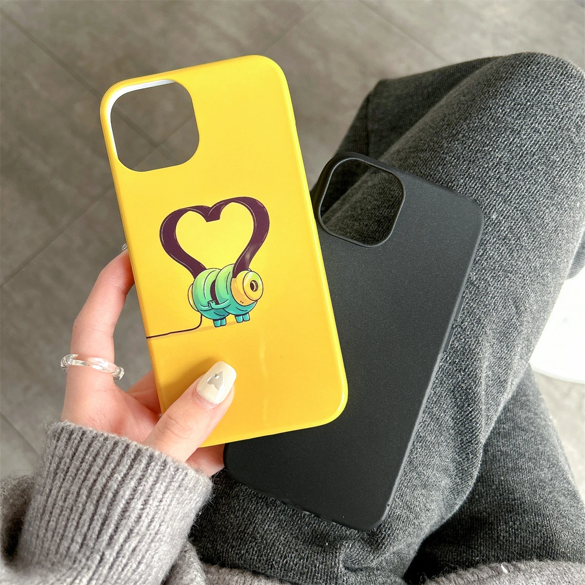 Personalized images intInclusive Phone Case Two-In-One Film Protective Shell For iPhone 15 14 13 12 11 Pro Max Plus Mini