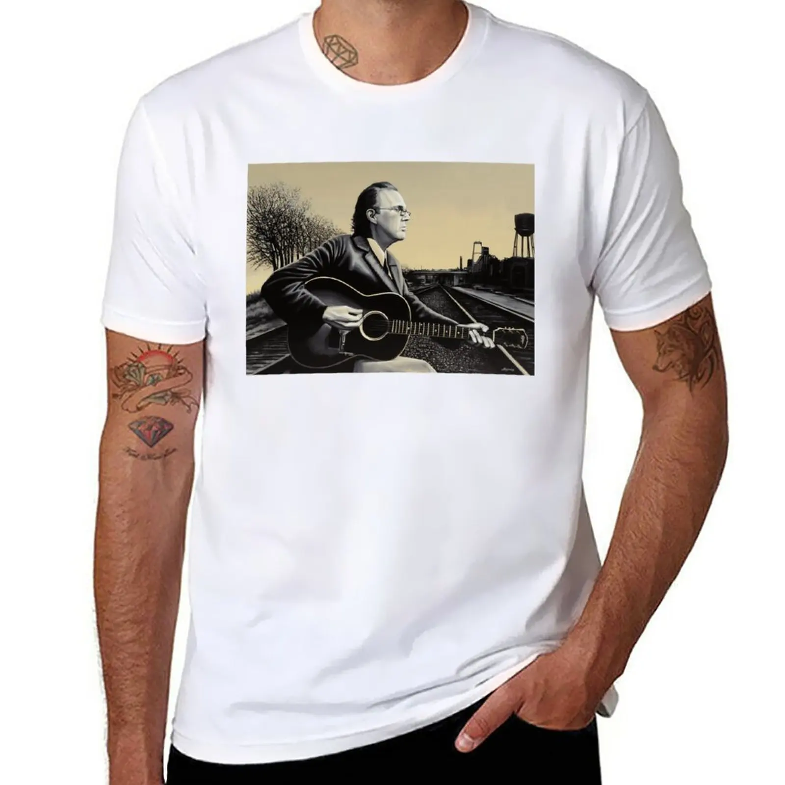 

New John, Hiatt peinture T-Shirt black t shirts anime tops Men's t-shirt