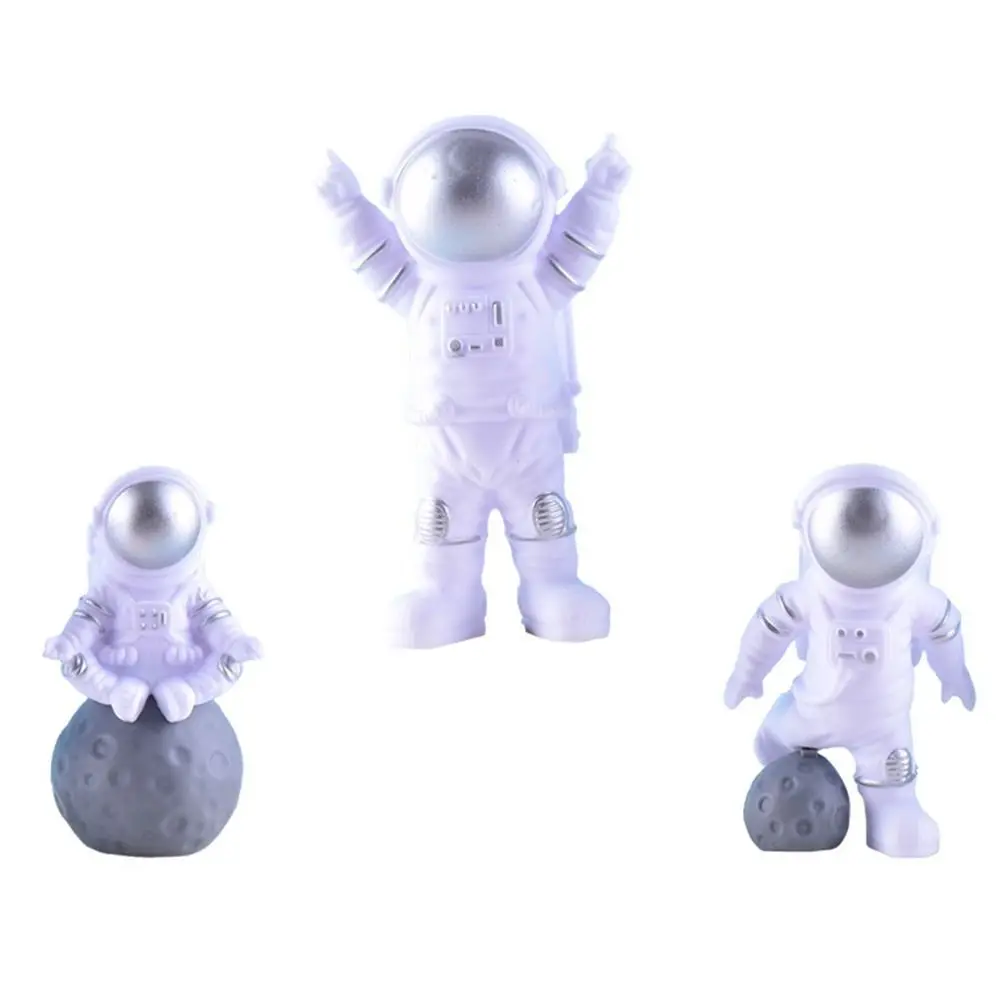 Astronauten Figur Kuchen Topper Miniatur Rakete Space Shuttle Junge Geburtstag liefert Party Dekoration Baby Dusche Ornament – Detail 6
