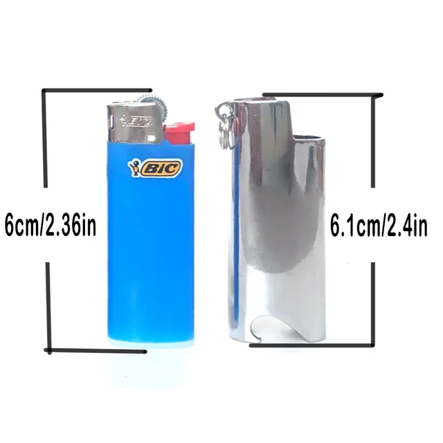 Pukey 3 Pack Vintage Floral Metal Lighter Case For Mini Bic Lighter J5