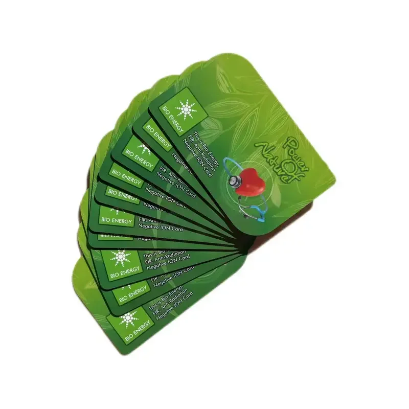 10pcs/lot 1mm Card Energy Card 4000-5000cc ions scalar pendant card neg ions card