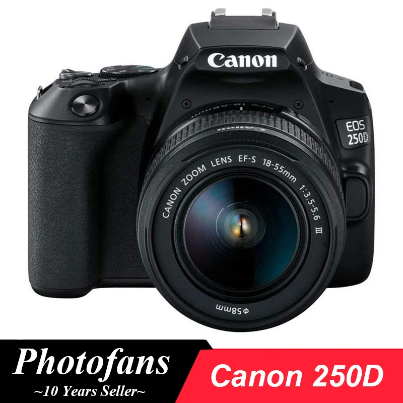 Canon EOS 250D (Rebel SL3) DSLR Camera Kits 1855mm Lens