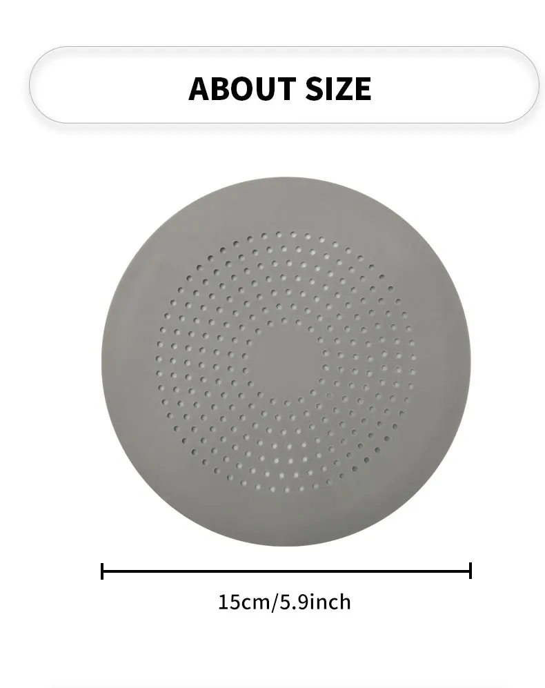 Dusche Bodenablauf Haar Stopper Catcher Küche Waschbecken Stecker Anti-blocking Badewanne Sieb Kanalisation Vorfluter Filter Bad Lieferungen – Detail 1