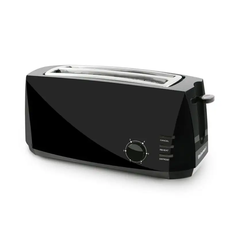 

4 Long Slot Cool Toaster, Black