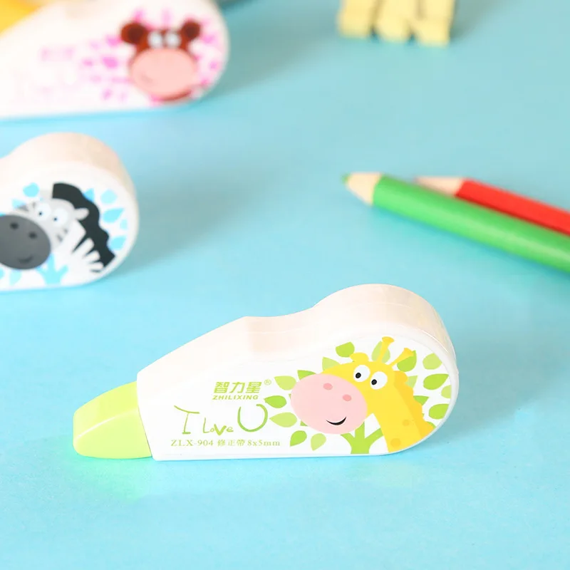 Ellen Brook 1 PCS Cute Kawaii Cartoom Animals Correction Tape Stationery Office School Supplies 8 m