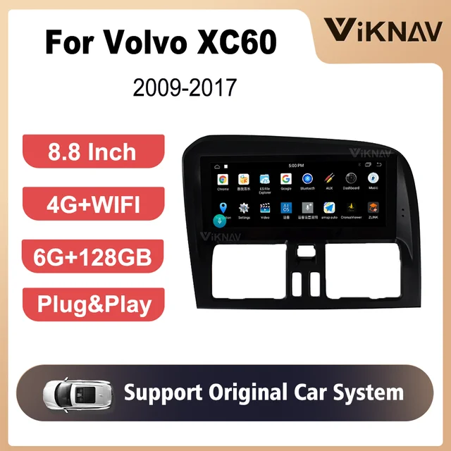 Android 9 8.8 Inch Car Multimedia Player GPS Navigation for Volvo