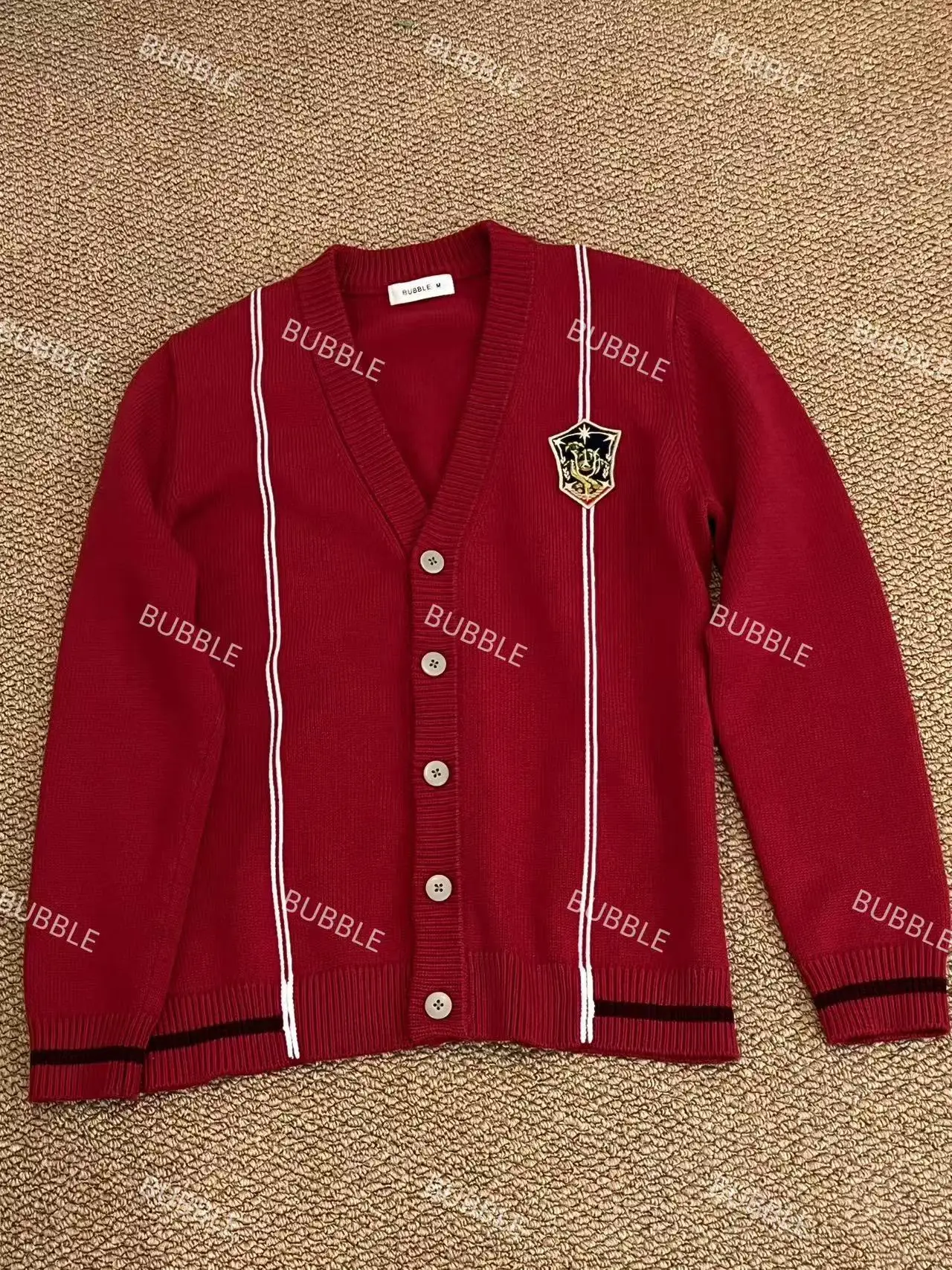 Game Love and Deepspace Xavier Cosplay Costume Adult's Red Knitted