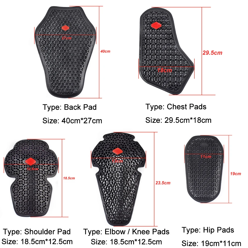 Motorcycle Armor CE certified Jacket Insert Back Protector Thicken High elasticity Rider Armor Back Spine Protective Pad