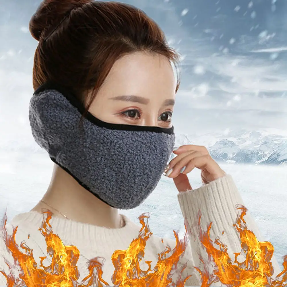 

Fashion Comfortable Soft Thicken Warm Mouth Ear Cover Ear Protectors Earmuffs