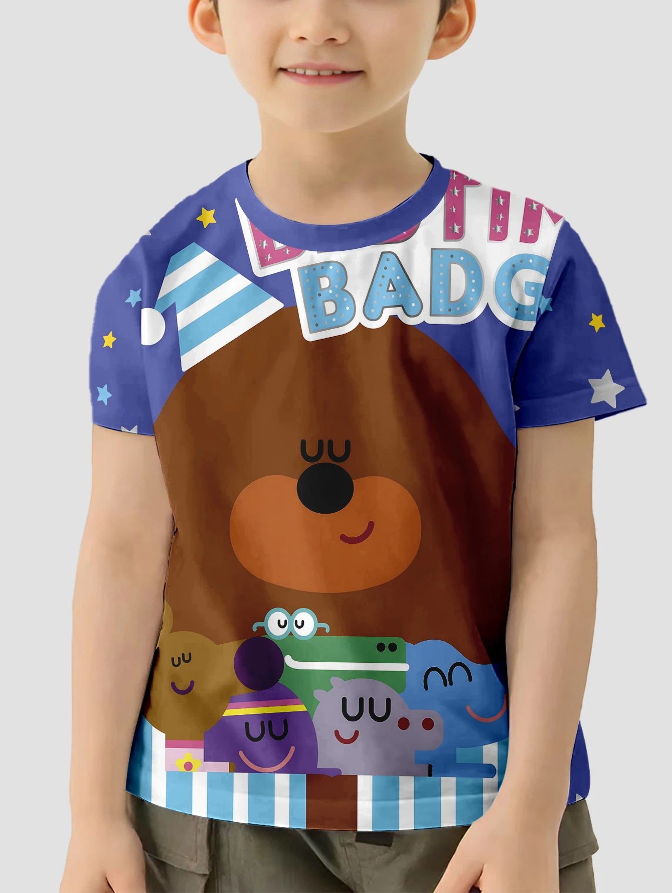 Cute Hey-D-DuggeeS 3D Print Baby Clothing 5 to 14 Years Male Outdoor Clothes for Children Boy Girl Child T-Shirt Top Shirts 4