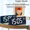Voice Control LED Digital Dual Alarm Clock with Temperature 5