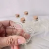 60/100 Pcs 8ml 22*40mm Glass Bottles with Cork Stopper Transparent Mini Jars for Home Decor DIY Crafts Storage Tiny Gift Bottles 6