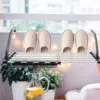 Balcony Drying Rack Clothes Multi-purpose Hanger Large Laundry Hanging Stainless Steel Clothesline outdoor folding 3
