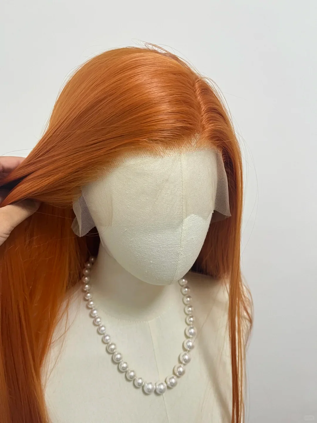 Orange Lace Front Wig for Women Ginger 26 Inch Long Straight 13*4 Lace Wigs Synthetic Lace Wigs Natural Looking Cosplay Peluca