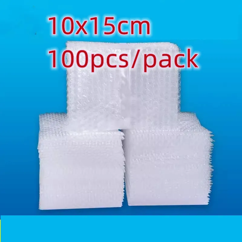 

100pcs Plastic Bubble Mailers Packaging Bag for Small Business Supplies Shockproof Wrap Envelope Bags Wholesale 10x15cm