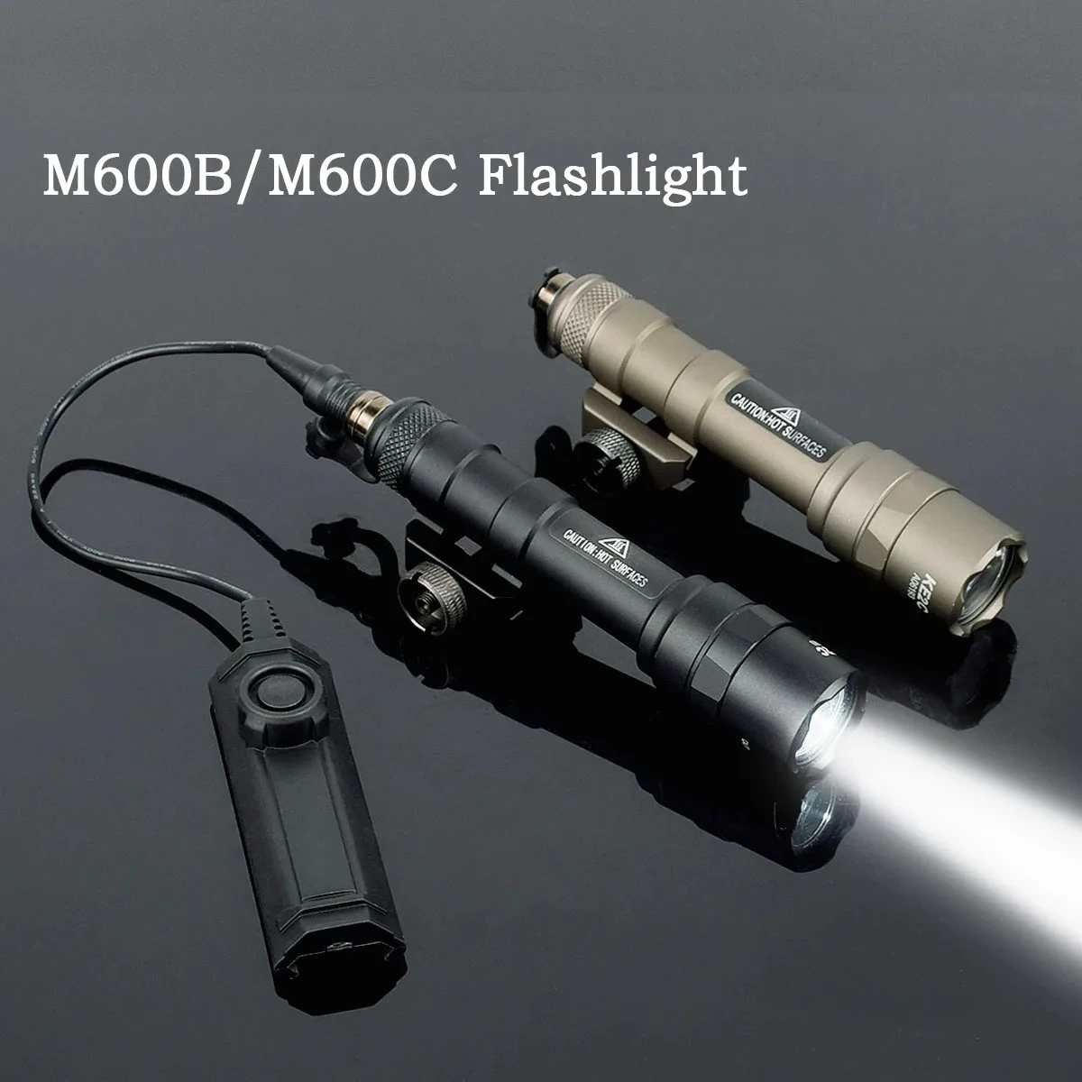Tactical SF M600 M300 Airsoft Powerful Flashlight Dual Switch AR15 Rifle 20mm Rail Hunting Weapon LED Gun Lamp Scout Lights