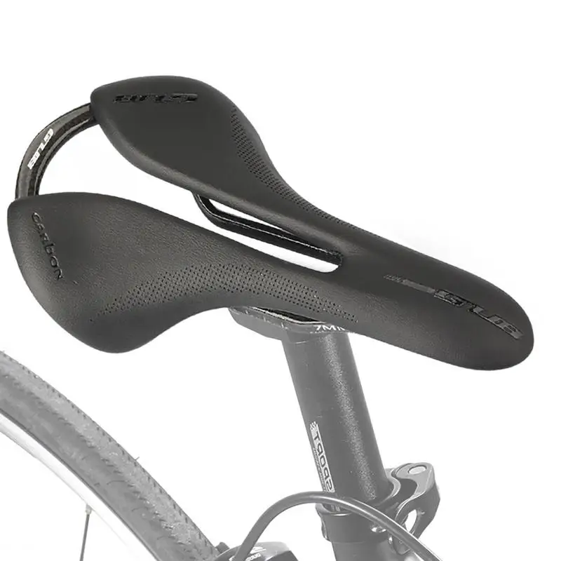 

Carbon Fiber Bike Saddle Ultralight Microfiber Leather Cycling Saddle Seat Shock Absorption Bike Seat Cushion With Carbon Fiber