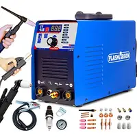 Plasma Cutter TIG Welder Pulse Stick Welder 3 in 1 Combo Machine 180A Arc Cutting Torch Aluminum Stainless Steel Nickel Compact 1