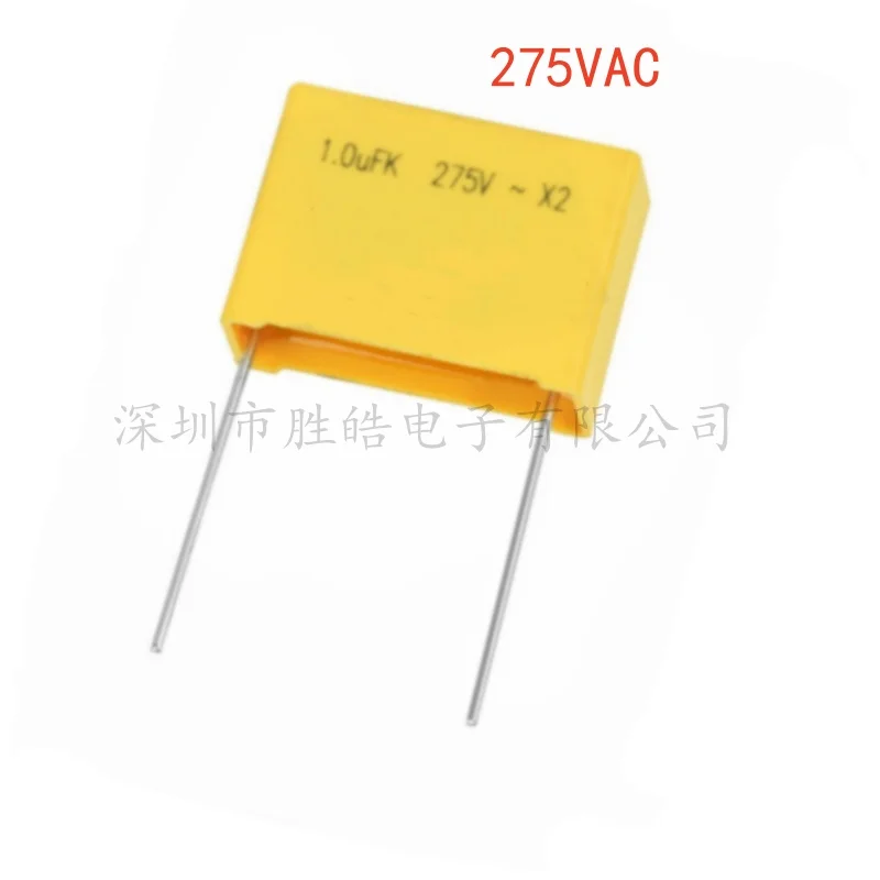 10pcs 275vac capacitor x2 series 0 01uf 2 2uf polypropylene film capacitor new 10nf 100nf 150nf 200nf 680nf 470nf 1uf (10PCS)  NEW  275VAC Capacitor X2 Series 0.01UF ~ 2.2UF 10nf 100nf 150nf 200nf 680nf 470nf 1UF Polypropylene Film Capacitor