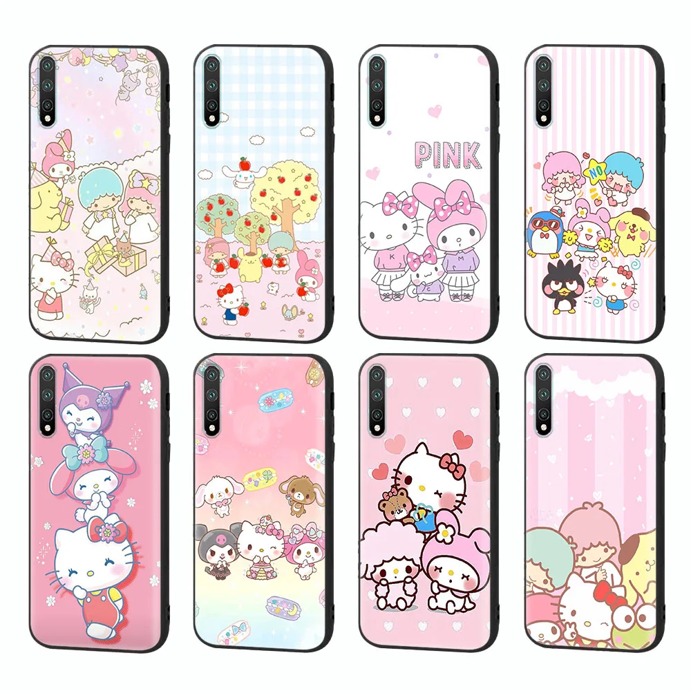 Custodia Morbida Nera Sanrio Per Samsung Galaxy S7 Edge J2 Prime J4 Core J5 Plus J7 Duo J8 Pro