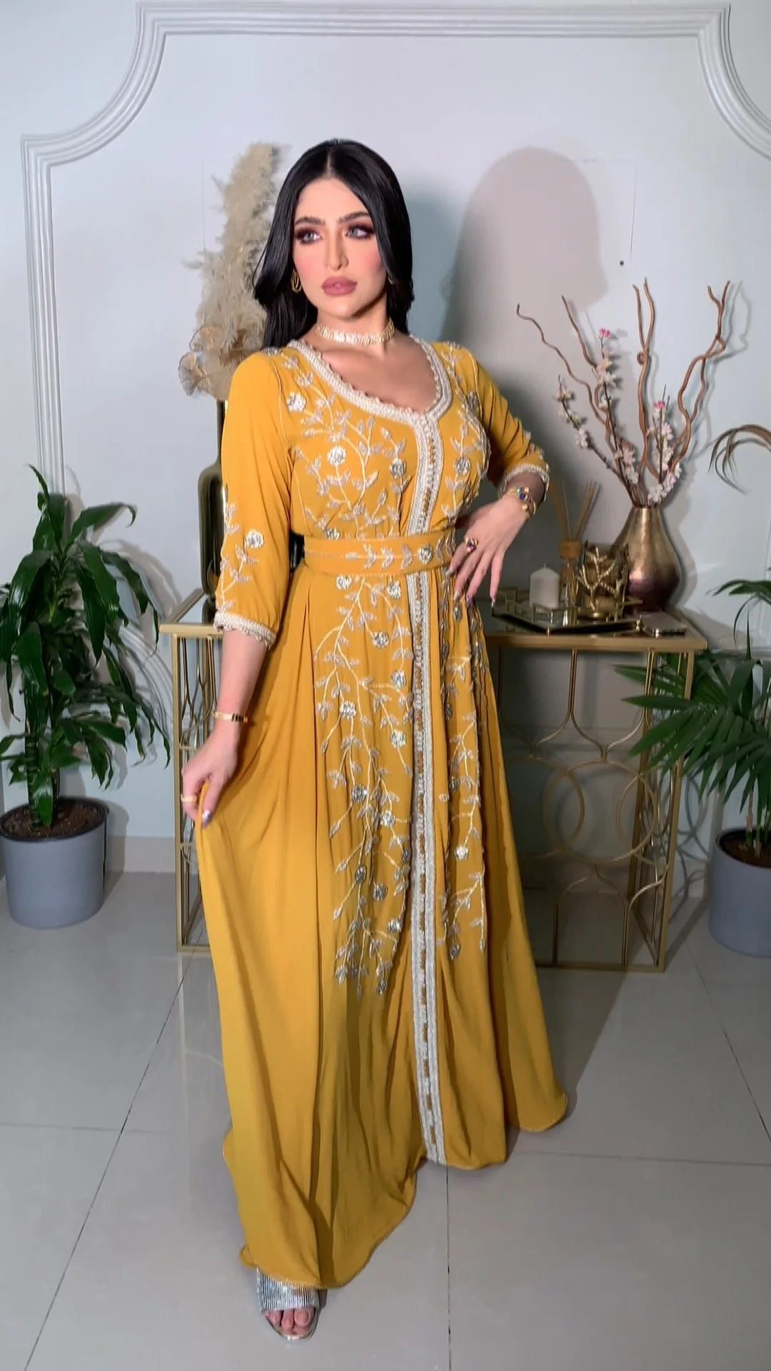 India Muslim Abaya Dress Dubai Women Evening Party Wedding Dresses Luxury Lace-up Turkey Diamond Abayas Morocco Kaftan African