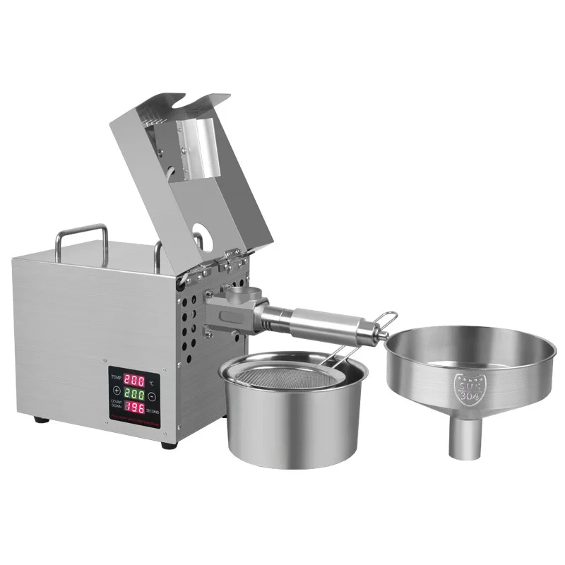 Oil press machine Automatic Home/Commercial Oil Expeller for Avocado Coconut Castor Flax Peanut Sunflower 4