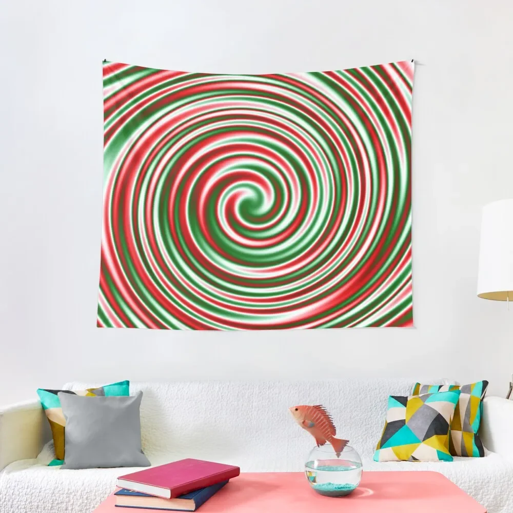 

Christmas Candy Swirl Tapestry Aesthetic Home Decor Home Decorations Aesthetic Decorative Wall Tapestry