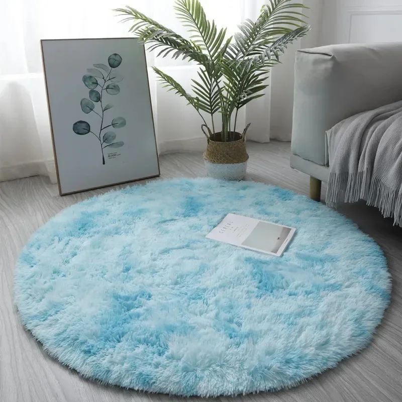 Soft Plush Round Rug Mat for Living Room Bedroom Kid Room Salon Decor plush rug,decorative carpet,plush carpet