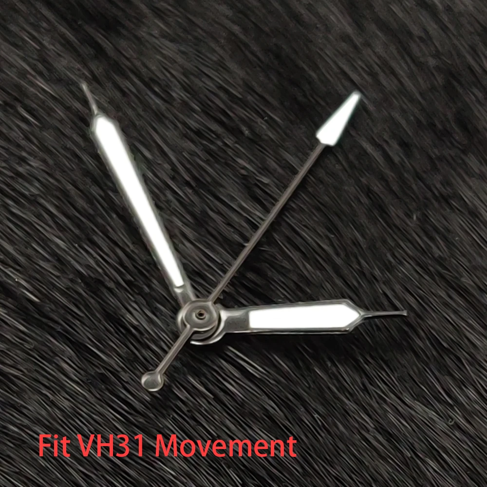 Green Luminous Silver Watch Hands Replacement Parts