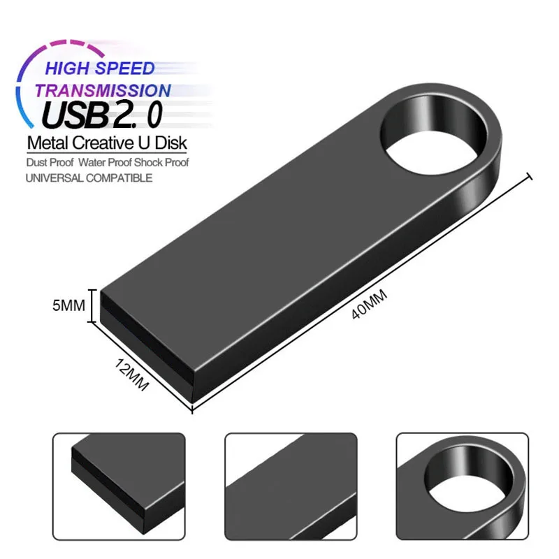 thumbnail image 5 of Memoria USB 128Gb Pendrive 128Gb Memoria USB 32Gb 4Gb Metal 64 Gb Pen Drive 8Gb Memoria USB 16 Gb, 5 of 5