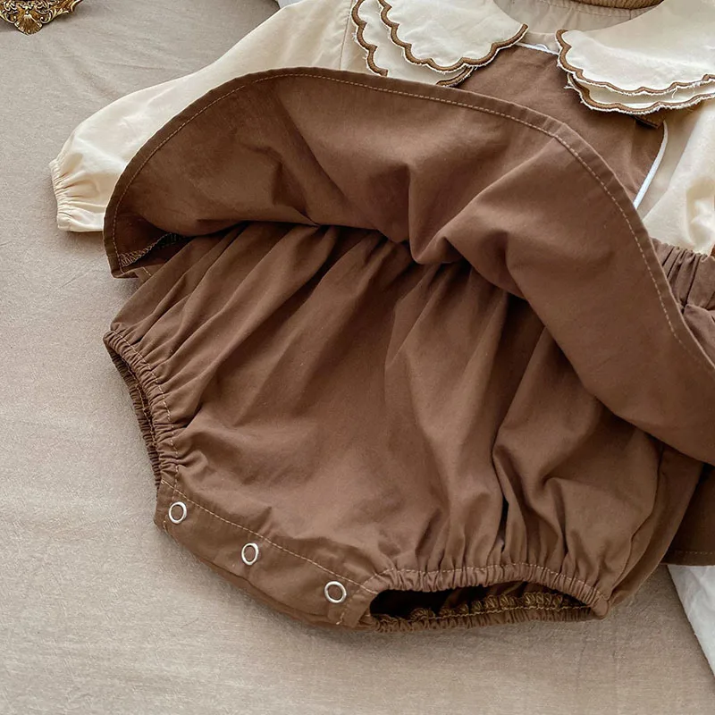2024 primavera nuovo Set di abbigliamento per bambini camicetta e body per bambini 2 pezzi vestiti per neonati per ragazze - immagine 3